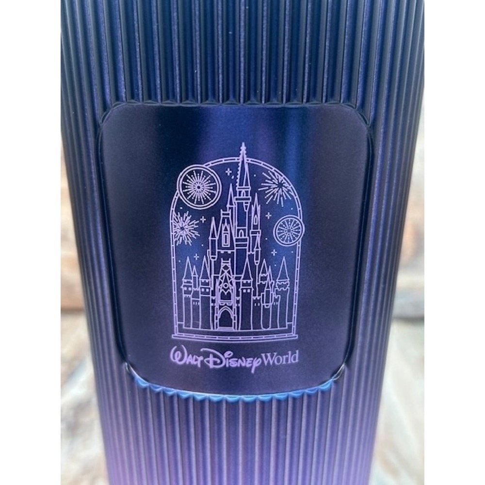 Starbucks Walt Disney World Castle Fireworks Gradient Purple Tumbler w/Straw NEW